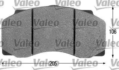 Valeo 541674 - Set placute frana,frana disc aaoparts.ro