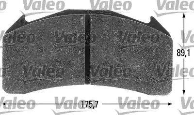 Valeo 541701 - Set placute frana,frana disc aaoparts.ro