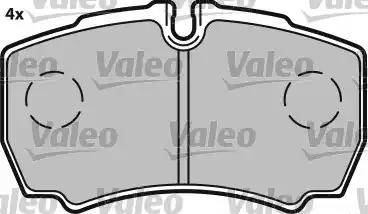 Valeo 541702 - Set placute frana,frana disc aaoparts.ro