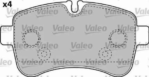 Valeo 541735 - Set placute frana,frana disc aaoparts.ro
