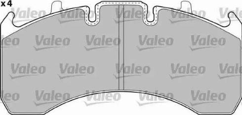 Valeo 541725 - Set placute frana,frana disc aaoparts.ro