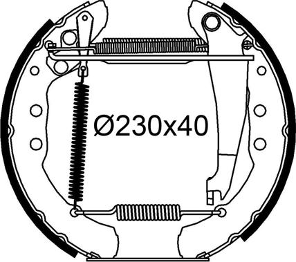 Valeo 554969 - Set saboti frana aaoparts.ro