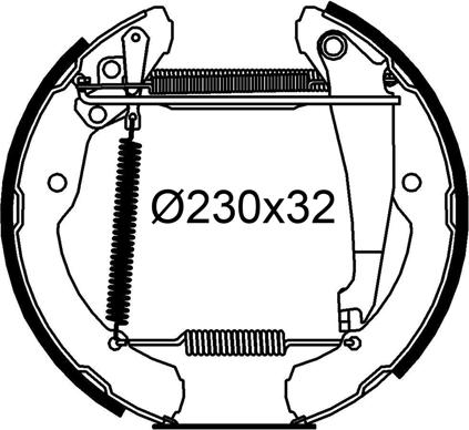 Valeo 554961 - Set saboti frana aaoparts.ro