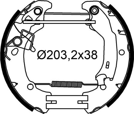 Valeo 554933 - Set saboti frana aaoparts.ro