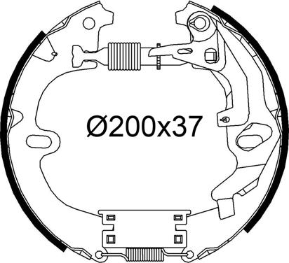 Valeo 554928 - Set saboti frana aaoparts.ro