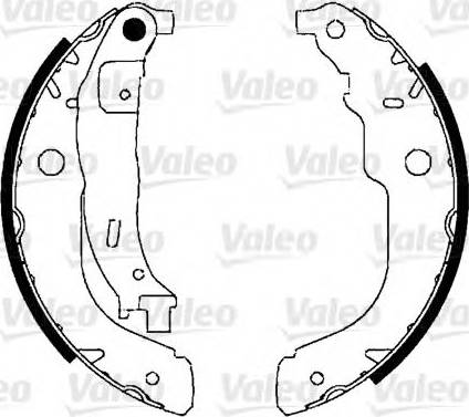 Valeo 554897 - Set saboti frana aaoparts.ro