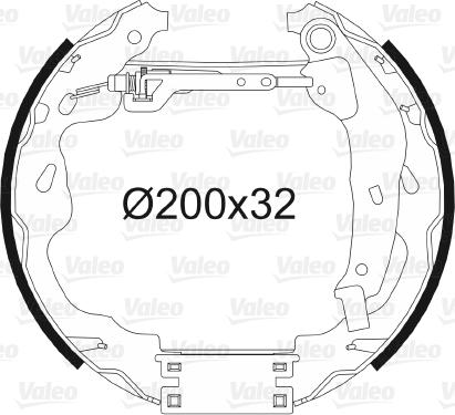 VALEO 554859 - Set saboti frana aaoparts.ro