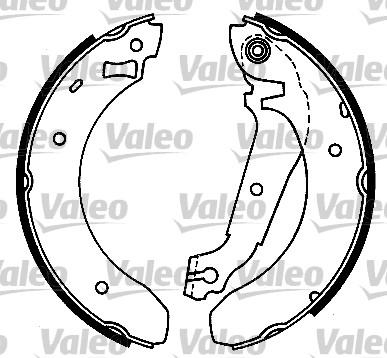 VALEO 553644 - Set saboti frana aaoparts.ro