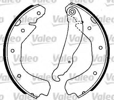 Valeo 554623 - Set saboti frana aaoparts.ro