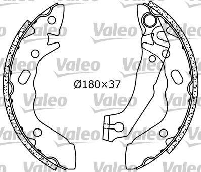 Valeo 553835 - Set saboti frana aaoparts.ro