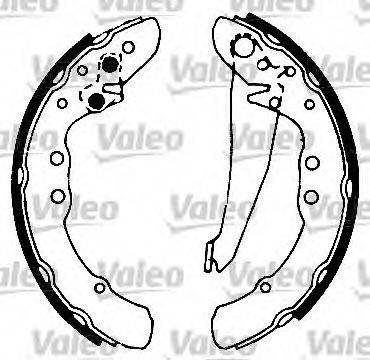 Valeo 553763 - Set saboti frana aaoparts.ro