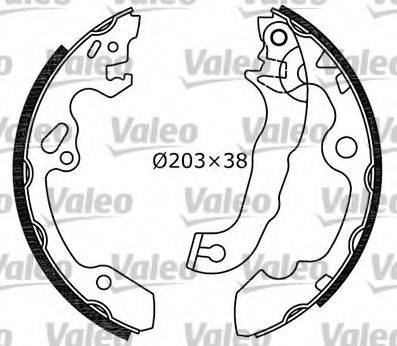 Valeo 554618 - Set saboti frana aaoparts.ro