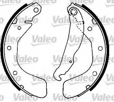 Valeo 553766 - Set saboti frana aaoparts.ro