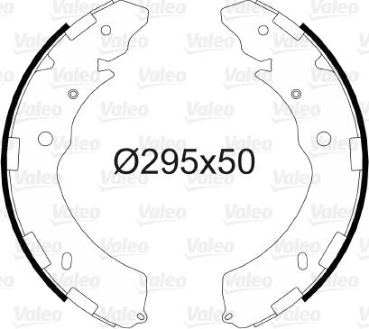 Valeo 564098 - Set saboti frana aaoparts.ro