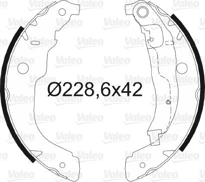 Valeo 564067 - Set saboti frana aaoparts.ro