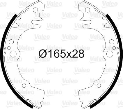 Valeo 564078 - Set saboti frana aaoparts.ro