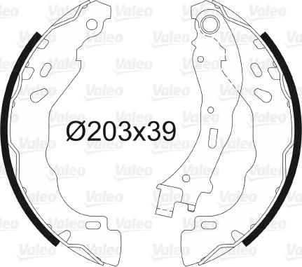 Valeo 564157 - Set saboti frana aaoparts.ro