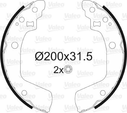 VALEO 564160 - Set saboti frana aaoparts.ro