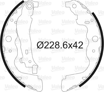 Valeo 564104 - Set saboti frana aaoparts.ro