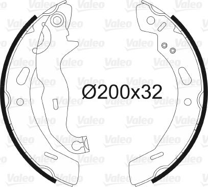 Valeo 564139 - Set saboti frana aaoparts.ro