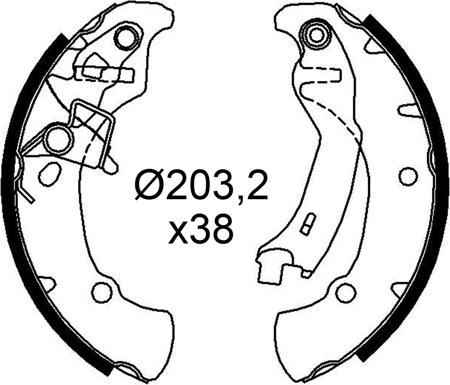 Valeo 564301 - Set saboti frana aaoparts.ro