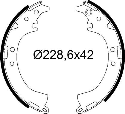VALEO 564316 - Set saboti frana aaoparts.ro