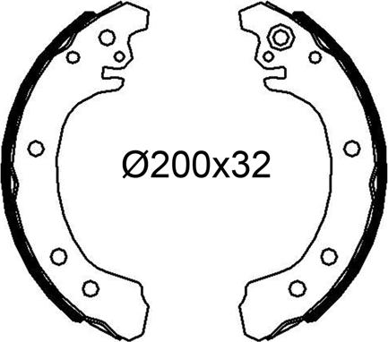 VALEO 564339 - Set saboti frana aaoparts.ro