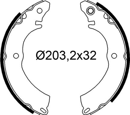 VALEO 564331 - Set saboti frana aaoparts.ro
