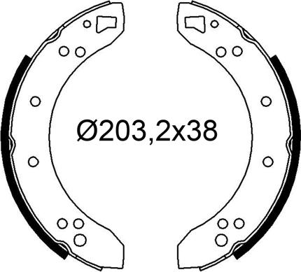VALEO 564320 - Set saboti frana aaoparts.ro