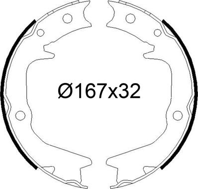 Valeo 564248 - Set saboti frana aaoparts.ro