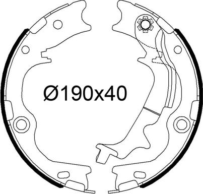 Valeo 564255 - Set saboti frana aaoparts.ro