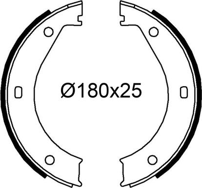 Valeo 564257 - Set saboti frana aaoparts.ro