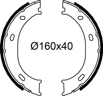 VALEO 564269 - Set saboti frana aaoparts.ro