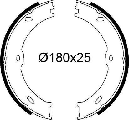 VALEO 564267 - Set saboti frana aaoparts.ro
