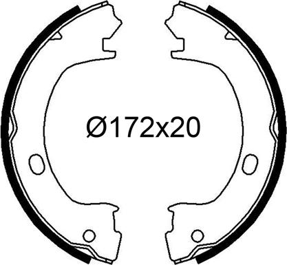 VALEO 564271 - Set saboti frana aaoparts.ro
