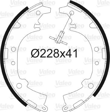 Valeo 562993 - Set saboti frana aaoparts.ro