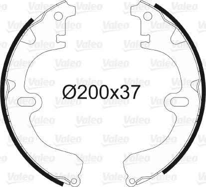 Valeo 562599 - Set saboti frana aaoparts.ro
