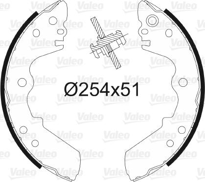 Valeo 562598 - Set saboti frana aaoparts.ro