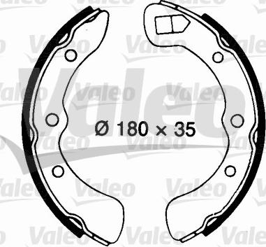 Valeo 562696 - Set saboti frana aaoparts.ro