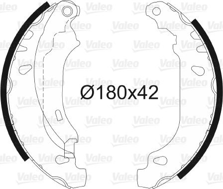 Valeo 562647 - Set saboti frana aaoparts.ro