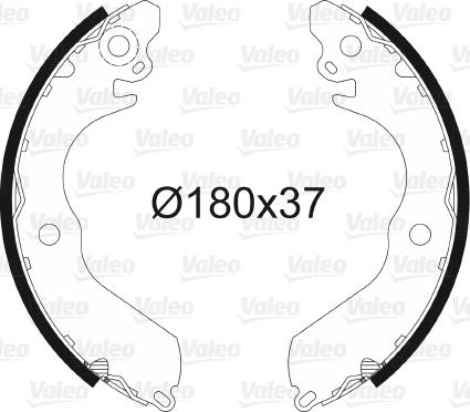 Valeo 562606 - Set saboti frana aaoparts.ro