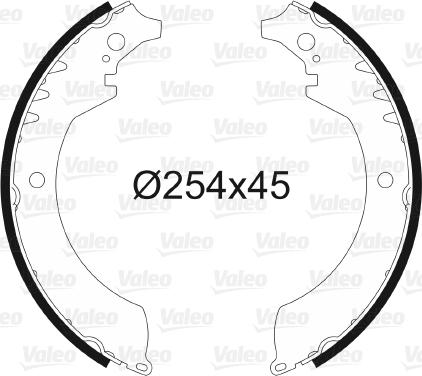 VALEO 562603 - Set saboti frana aaoparts.ro