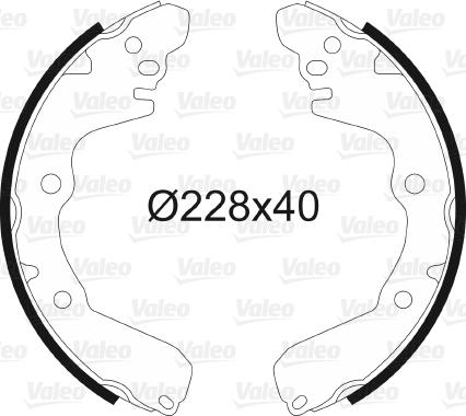 VALEO 562613 - Set saboti frana aaoparts.ro