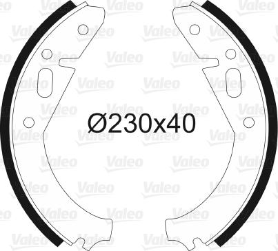 Valeo 562689 - Set saboti frana aaoparts.ro