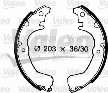 VALEO 562683 - Set saboti frana aaoparts.ro