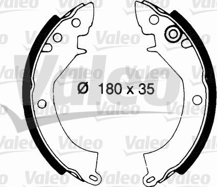 VALEO 562687 - Set saboti frana aaoparts.ro