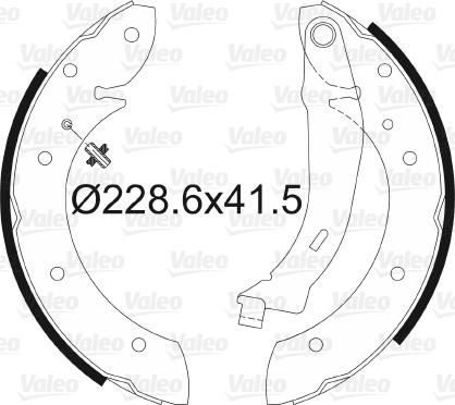 Valeo 562630 - Set saboti frana aaoparts.ro