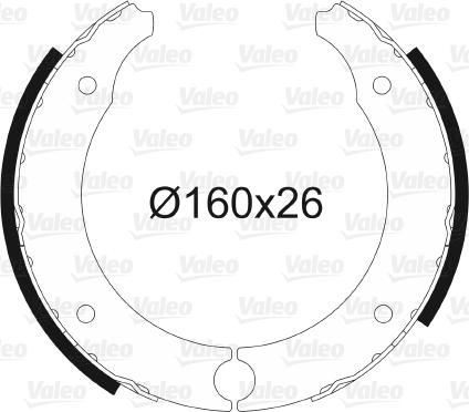 Valeo 562094 - Set saboti frana aaoparts.ro