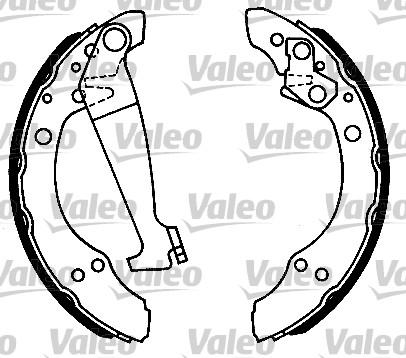 VALEO 562051 - Set saboti frana aaoparts.ro