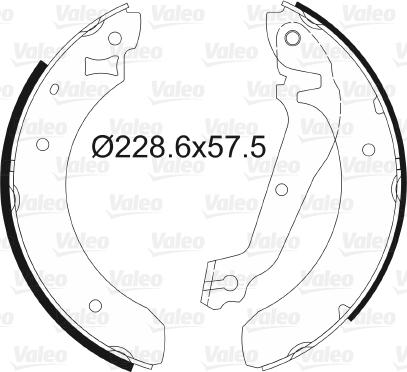 VALEO 562031 - Set saboti frana aaoparts.ro